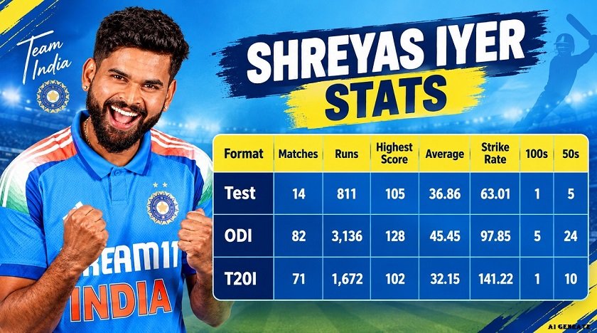 Shreyas Iyer Stats